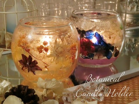 東京都 八王子市 ボタニカルキャンドルホルダー1個制作体験 ☆ 繰り返し使えて大人気 ♪