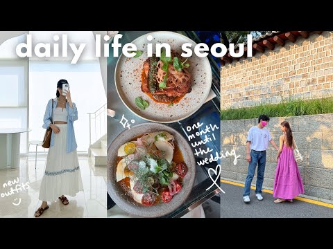 seoul vlog🇰🇷 less than a month until the wedding, mom arrived in korea, hanbok fitting, home cooking