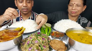 CRAB BHARTA RECIPE , MUKBANG WITH MY MOTHER , FOOD EATING SHOW