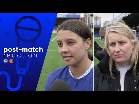 ' SO MANY PEOPLE STEPPED UP TODAY' | Emma Hayes & Sam Kerr | Chelsea v Manchester United WSL