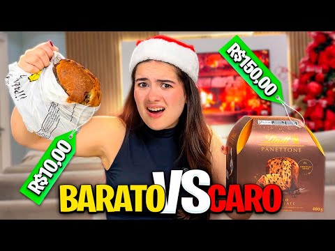 EXPERIMENTANDO E AVALIANDO COMIDAS DE NATAL CARO X BARATO!