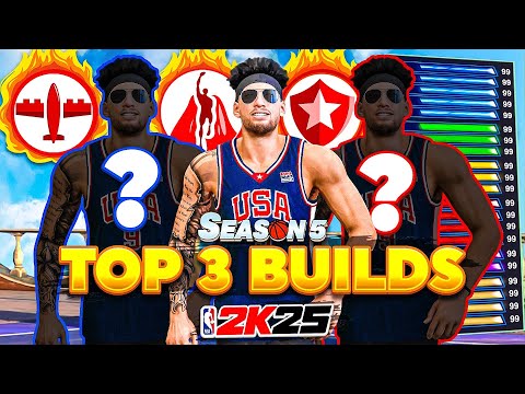 TOP 3 BEST BUILDS on NBA 2K25 (SEASON 5) - BEST GUARD, BEST CENTER & BEST LOCKDOWN BUILD 2K25