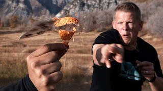 Card Throwing Trick Shots - Gambit in REAL LIFE