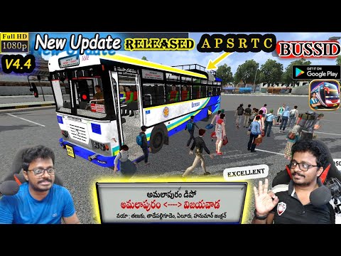 Released New Update V4.4 BUSSID Review and Gameplay Bus Simulator Indonesia in Telugu