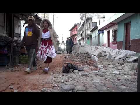 YouTube video thumbnail: Guatemalan Residents Stay in Tents After Earthquakes