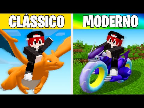 POKÉMON CLÁSSICO VS MODERNO NO MINECRAFT PIXELMON