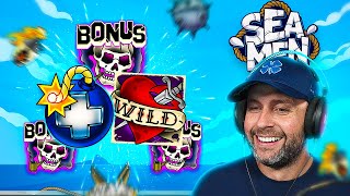 WE BOUGHT EVERY BONUS & FEATURE SPIN on the *NEW* SEA MEN SLOT!! (Bonus Buys)