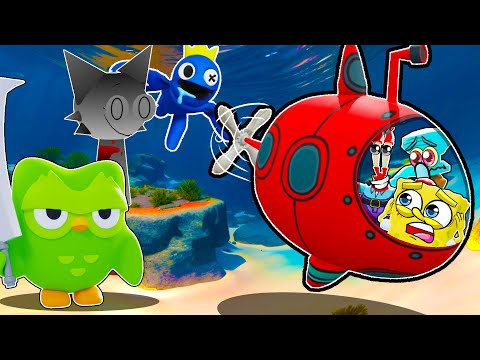 SpongeBob Escapes the SCARIEST Roblox Games Under the Sea!