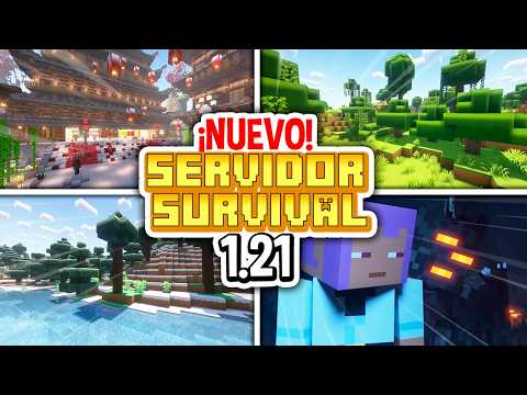 ✨ NUEVO Servidor SURVIVAL VANILLA 1.21.51 (BEDROCK & JAVA) ✅ Minecraft Server SURVIVAL 2024