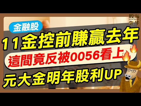 【金融股】11家金控賺贏去年，這間反被0056看上，元大金明年股利upup！｜《老牛夜夜Talk》EP227