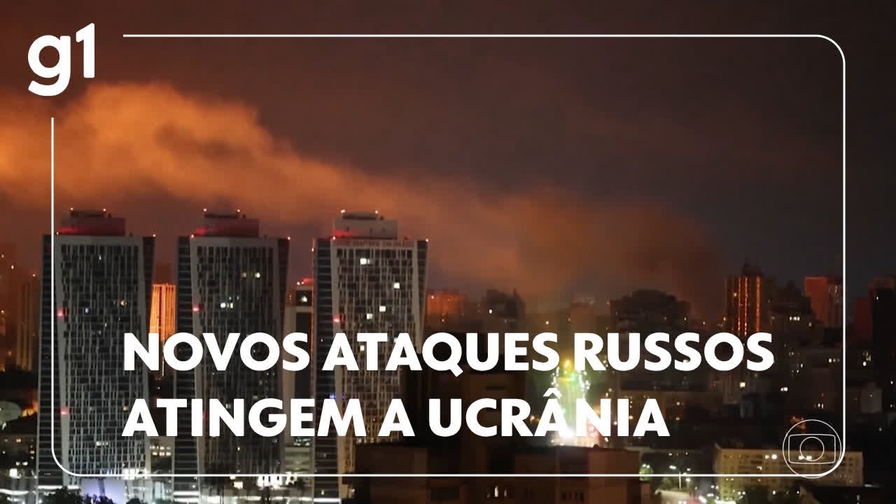 Rússia lança mísseis e drones contra Kiev