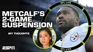 Why DK Metcalf's two-game suspension is a big deal for the Steelers | NFL Live