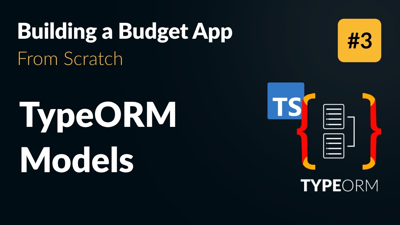 TypeORM Models and Validation 👨‍💻 Develop an App from Scratch (Part 3) video thumbnail