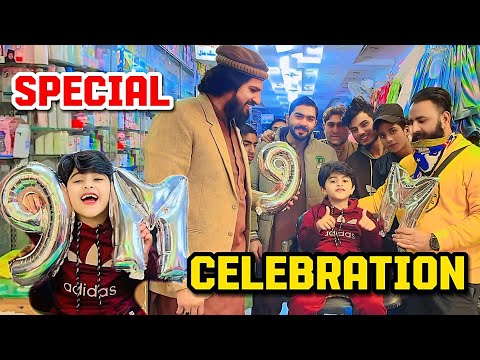 9 Million Celebration In Bazar || Shaheer jutt