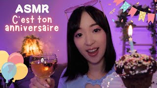 ASMR 🎂  C'est ton anniversaire 🎉 On passe la soirée ensemble (j'ai plein de surprises pour toi !) ✨