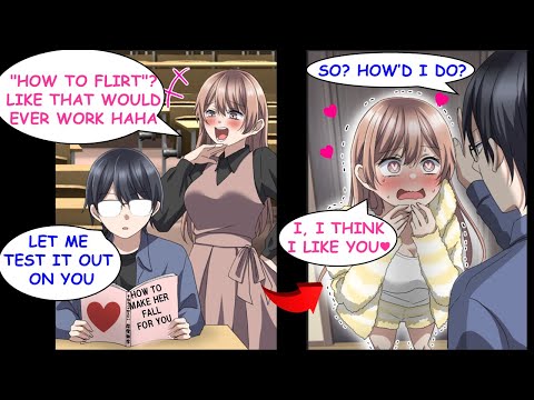 I Tried a Flirting Trick From a Book on the Snobby Girl Who Looks Down on Me.[Manga Dub][RomCom]