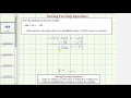Solving Two-Step Equations