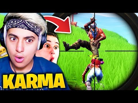 ON RÉAGIT AUX PIRES PLUS GROS KARMA sur FORTNITE ! (c'est abusé)