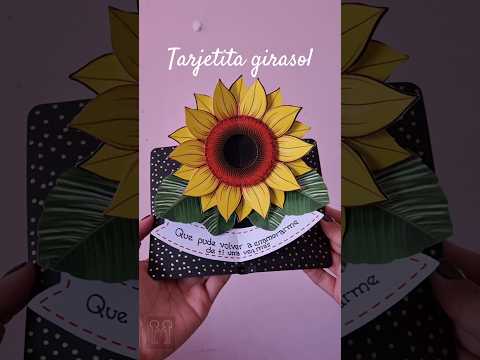 ♥️🌻 #manualidades #tarjetita #girasol #amor #floresamarillas #Shrek #detalles #gift #popup #teamo