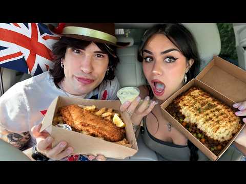 Trying British Food With Tara!