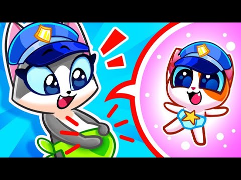 Police Officer Takes Care of a Pregnant Mom 👮 Good Cartoons For Kids by Purr-Purr Stories