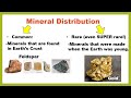 Mineral Distribution and Formation Concepts