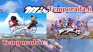 Todas las parodias de las intros desde la temporada 1 a la temporada 6 de Miraculous Ladybug