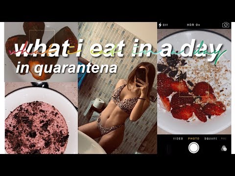 WHAT I EAT IN A DAY (Per DIMAGRIRE) in Quarantena