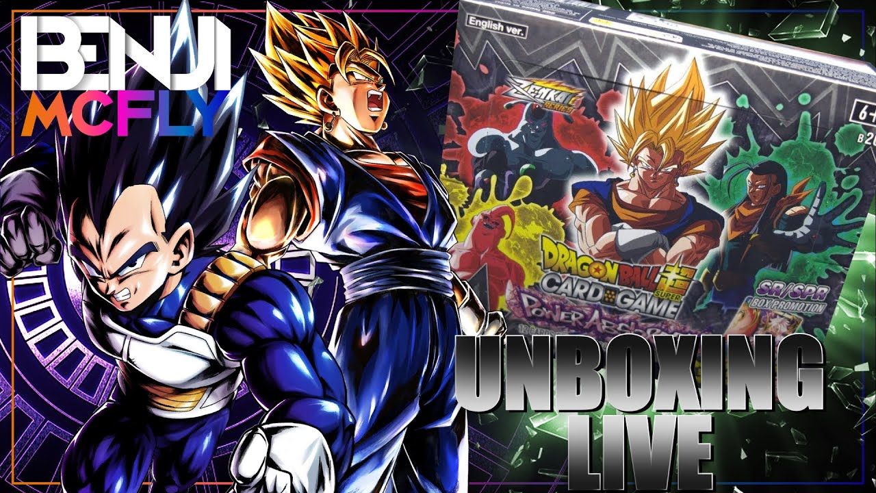 BENJI MCFLY LIVE ! UNBOXING POWER ABSORBED DRAGON BALL SUPER CARD GAME ! ( BT20  DBSCG)