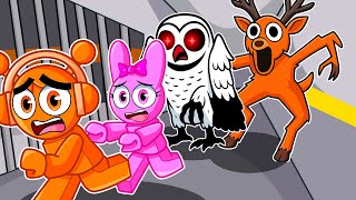 ESCAPA DE LA PRISION DEL CIERVO MALVADO COMPLETO (99 NOCHES EN EL BOSQUE BARRY'S PRISON RUN ROBLOX)