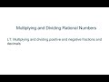 Mastering Multiplication and Division of Rational Numbers