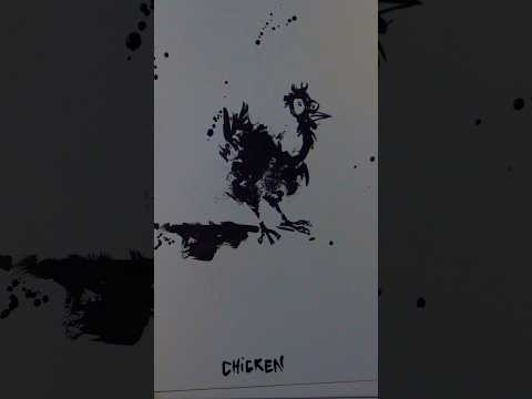 How do I decide what to draw? Spoilers: I just do. #dailyinkmonster #howtodraw #chickens #dragons