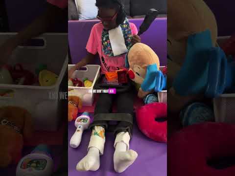 Kami's leg braces are a game-changer! They help her walk without crouching, and I'm strict about