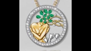 Women,Life,Freedom Pendant CAD Modeling in MatrixGold 3.8