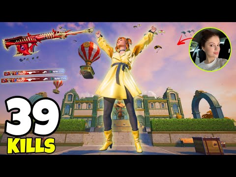 39 KILLS !! WoW 😈 NEW MODE BEST AGGRESSIVE RUSH GAMEPLAY 🔥 BEST GIRL PLAYER | Pubg Mobile