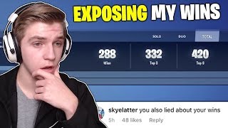 i lied about my fortnite mobile wins exposing my true win count - fortnite mobile wins count