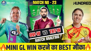 OVI W vs TRT W Dream11, OVI W vs TRT W Dream11 Prediction, OVI W vs TRT W Dream11 Team, The Hundred