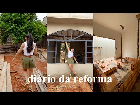 Mudanças na casa, janelas e portas novas, cômodos construídos, escolhendo pedras e atualizações…