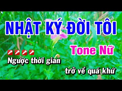 Karaoke Nhật Ký Đời Tôi Nhạc Sống Tone Nữ Beat Hay | Hoài Phong Organ