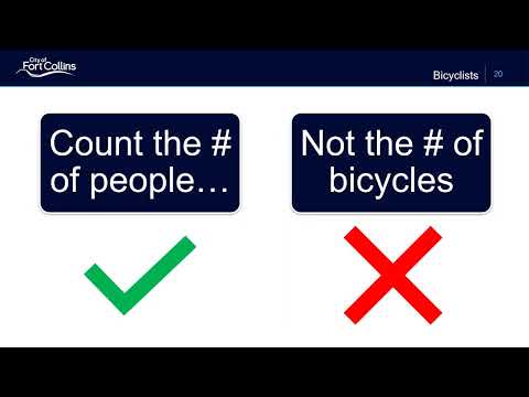 Bicyclist Pedestrian Counts Training: Intersections