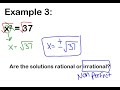 Understanding Quadratics and Rational Numbers