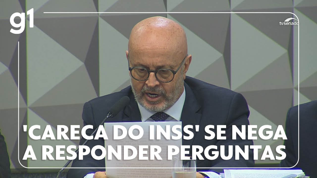 Careca do INSS se nega a responder perguntas do relator da CPI