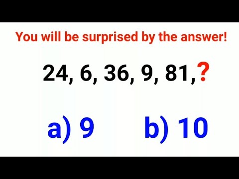 24, 6, 36, 9, 81, ? Everyone was surprised by the answer! Can you do it? #ukraine