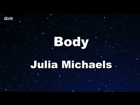 Body – Julia Michaels Karaoke 【No Guide Melody】 Instrumental