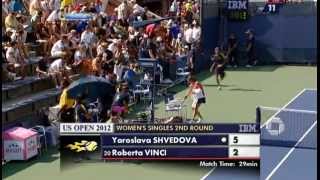 USOpen R2 : Roberta Vinci Vs Yaroslava Shvedova