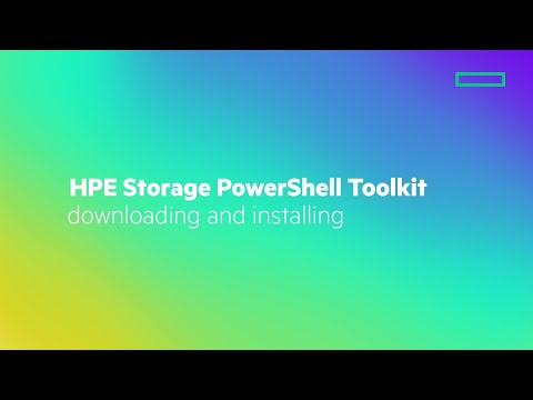 HPE Storage PowerShell Toolkit downloading and installing