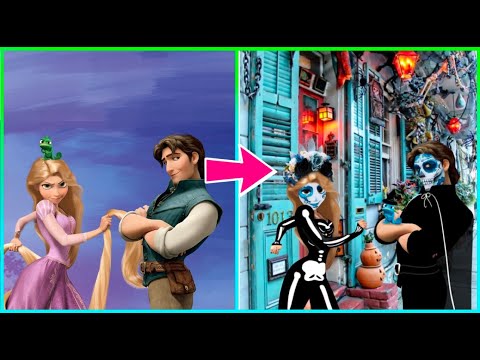 Tangled and Flynn Rider: 🎃 Helloween  - Cartoon Art