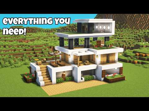 Minecraft Ultimate Modern House Tutorial⚒️