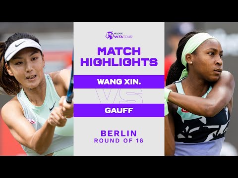 Xinyu Wang vs. Coco Gauff | 2022 Berlin Round of 16 | WTA Match Highlights