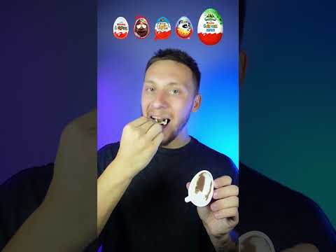 KINDER EGG SURPRISE MUKBANG №2  #asmr #kinder #surprise